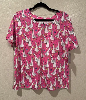 NWT Disney Parks Pixar Finding Nemo Seagulls MINE Pink Women’s Tee Sz M thumbnail 1