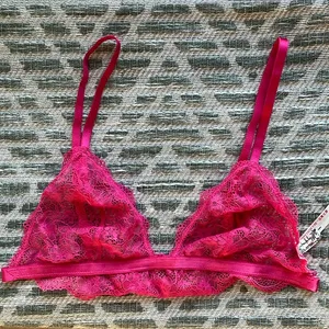 Free People Pink Lace Bralette Intimates thumbnail 1