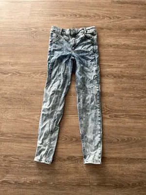 We The Free Riley Seamed Jeans Womens 26 Blue Acid Wash Skinny Stretch High Rise thumbnail 2
