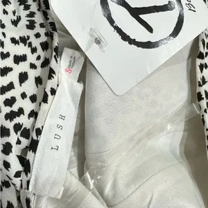NEW Lush Halter Black White Animal Dress Women’s Small thumbnail 2