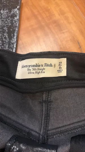 Abercrombie Leather Pants Straight thumbnail 3