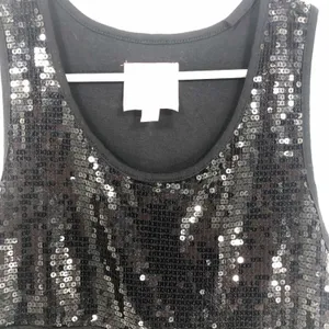 Romeo & Juliet LBD Couture Black Sequin Empire Style Shift Dress thumbnail 2