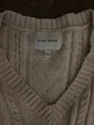Pink Rose Sweater Vest thumbnail 2