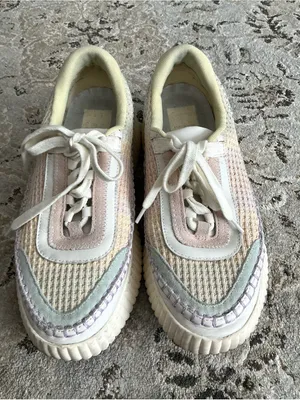 Modern Women's Pastel Knit Platform Sneakers 🌸 thumbnail 2