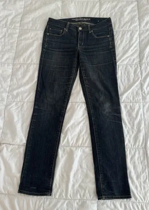 American Eagle Jeans Skinny Super Stretch Blue Women's 8 Regular Dark Wash thumbnail 1