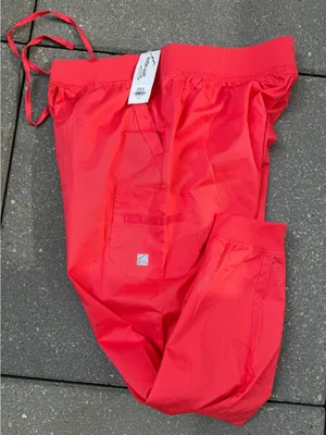 NWT Butter-Soft Stretch Cargo Jogger Scrub Pants Red XL thumbnail 4