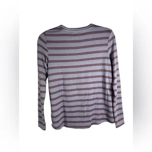 American Eagle Women’s Striped Long Sleeve Top XS Purple Soft Stretch‎ Casual thumbnail 3