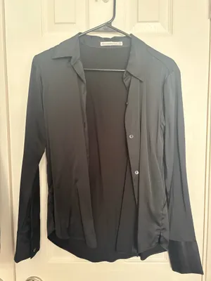 Abercrombie Satin Long Sleeve Button Down thumbnail 1