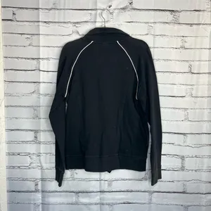 The North Face Women’s XL Fleece Softshell Full-Zip Pullover Jacket Black White thumbnail 11