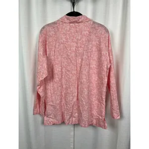 Crabtree&Evelyn Pink Floral Cotton&Bamboo Long Sleeve Pajama Set Sz.M thumbnail 8