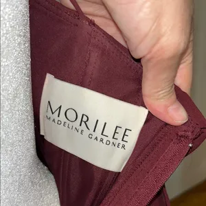 Mori Lee Elegant Burgundy Evening Gown thumbnail 11