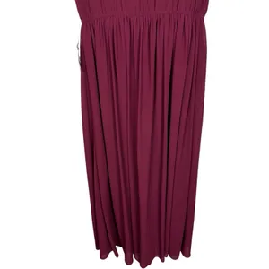 Lulu’s Lost in the Moment Maxi Gown Burgundy Bridesmaid Dress Size Small NWT thumbnail 12