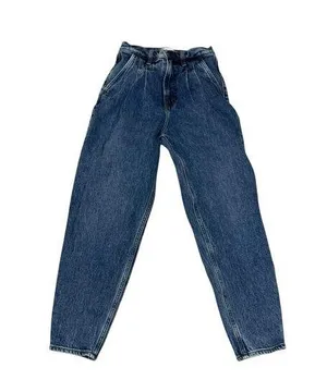 Abercrombie & Fitch The 80’s Mom Jean Ultra High Rise Blue Denim Size 24/00 thumbnail 1