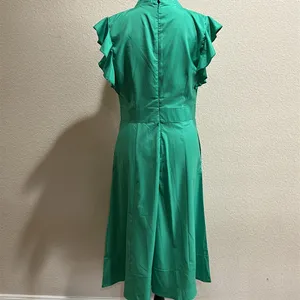 Green Ruffle Dress Size L thumbnail 2