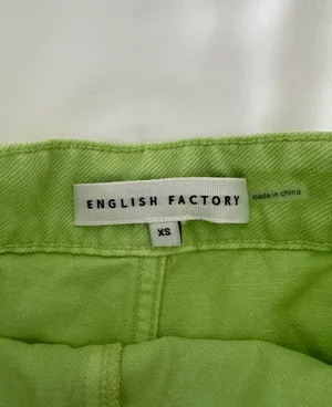 English Factory Green Denim Skort thumbnail 4
