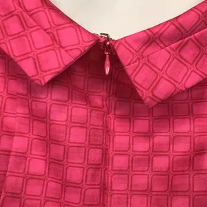 White Fox Women’s Barbiecore Retro Hot Pink Square Patterned Mini Bodycon Dress thumbnail 5