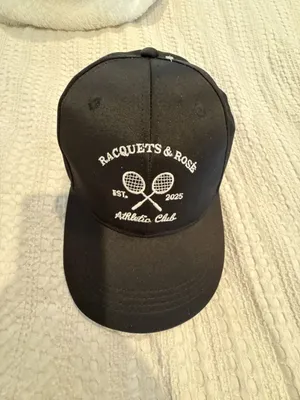 Racquets & Rosé Athletic Club Baseball Cap One Size thumbnail 2