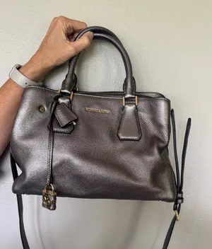 Michael Kors Purse Silver Metallic thumbnail 1