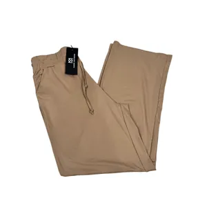 Sarin Mathews Womens Wide Leg Lounge Pants Camel Tan High Waist‎ Drawstring L thumbnail 4