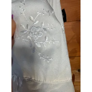 NWT Lulus Elegant Direction Ivory Embroidered Ruffled Tie-Strap Midi Dress Sz XL thumbnail 5
