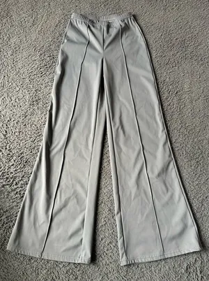 OQQ gray trouser pants size small thumbnail 1