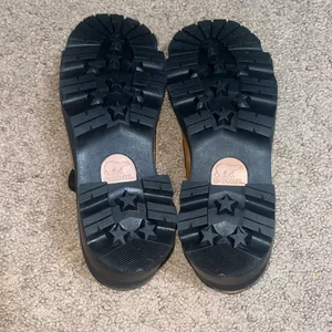 SOREL Joan Now City Loafer‎ Chunky Platform Canyon Gold Black 9 thumbnail 8