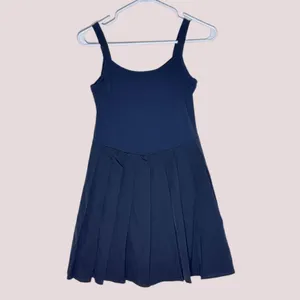 NWT Athletic Pleated Summer Mini Dress w/ Built In Shorts -‎ Small thumbnail 7