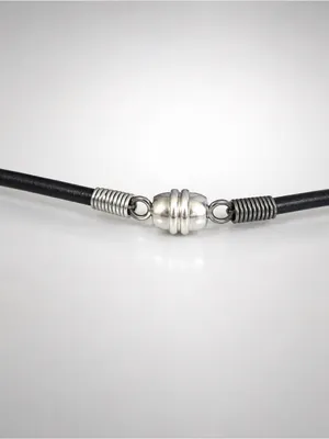 Sterling Silver Gothic Bird On Black Leather Cord thumbnail 3