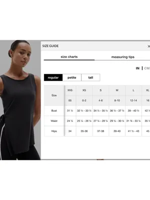 New Athleta M Move With Ease Asym Tie Tank Medium Regular Black thumbnail 7