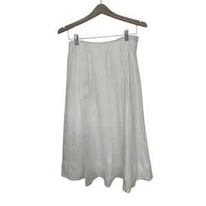 NWT Reformation Skirt White Linen Moya Fully Lined Size 2 thumbnail 2