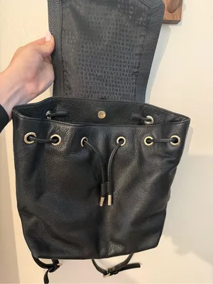 kate spade Mulberry Street Breezy Black Pebbled Leather Backpack with Flap thumbnail 4