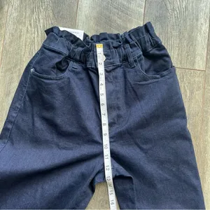 NWT WeWoreWhat Paper Bag Buckle Canal Denim Jeans Danielle Bernstein Size 28 thumbnail 9