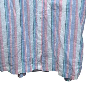 Orvis Women's Short Sleeve Linen Blend‎ Button-Up Shirt Size Medium thumbnail 6