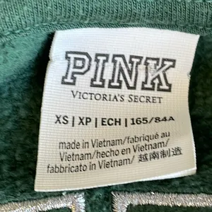 PINK - Victoria's Secret Crooped Green Hoodie thumbnail 7
