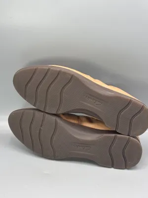 Clarks Jenette Ruby Ballet Flat Womens US 8M Tan Leather All Day Comfort Loafers thumbnail 5
