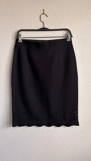 Amanda + Chelsea Black Pencil Skirt Size 6 thumbnail 8