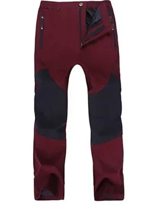 Singbring outdoor weatherproof burgundy cargo pants size xs thumbnail 1