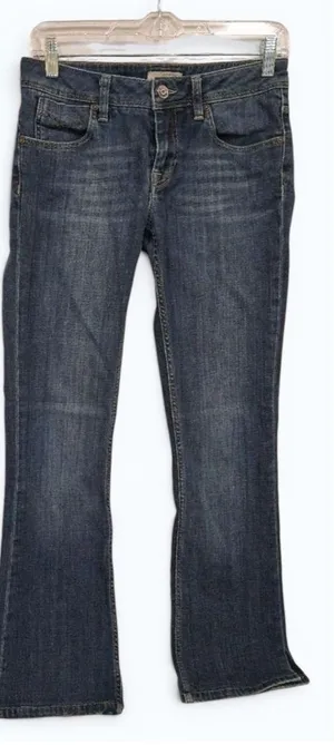Burberry Brit Islington Bootcut Jeans Womens 27 Dark Wash Stretch Designer Denim thumbnail 1