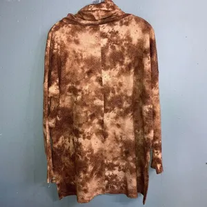 Zenana tie dye cowl neck dolman sleeve tunic Oversized sweater Medium 730 thumbnail 6
