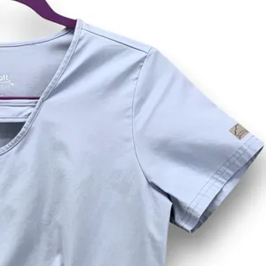 Butter-Soft Scrub Top‎ Baby Blue Small thumbnail 4