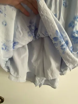 Hollister Blue Floral Dress Mini thumbnail 4