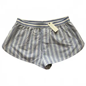 Anthropologie Bloomer Boxer Shorts Stripe Thelma Cotton Blue Women's Small NWT thumbnail 2