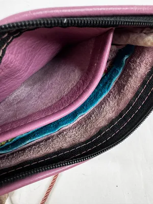 Vibrant Purple Boho Crossbody Bag with Fringe thumbnail 9