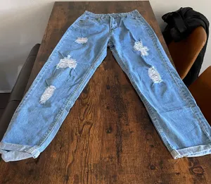 SheIn high waisted ripped Mom jeans thumbnail 1