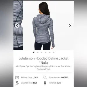 Lululemon Hooded Define Jacket *Nulu
Size 6‎ thumbnail 5
