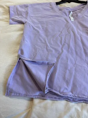 Boutique Purple v neck top thumbnail 2
