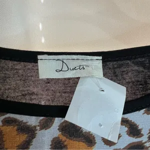 Duets Raglan Tee Shirt 3X Leopard Print VICIOUS 98 Long Sleeve Top Y2K Vintage thumbnail 5