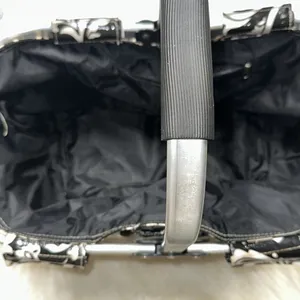 Elegant Black and White Patterned Women's Bag thumbnail 9