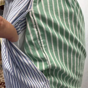 J.Crew Color Block Stripe Shirt Dress 4 S Sleeveless Pockets Belt Preppy Coastal thumbnail 6