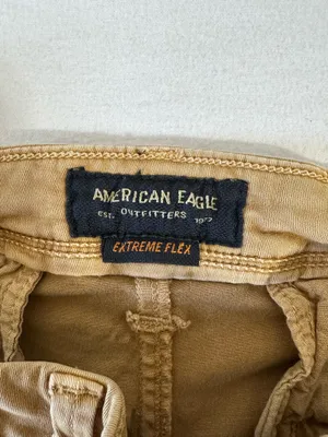American Eagle Next Level Flex Slim Straight Tan Khaki Pants 32x32 Soft Stretch thumbnail 10